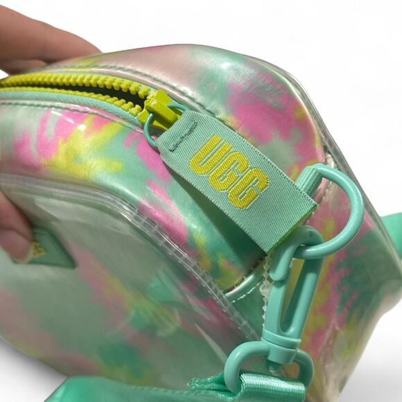RARE UGG green & pink tie dye crossbody bag: Rare color combo - Picture 7 of 7